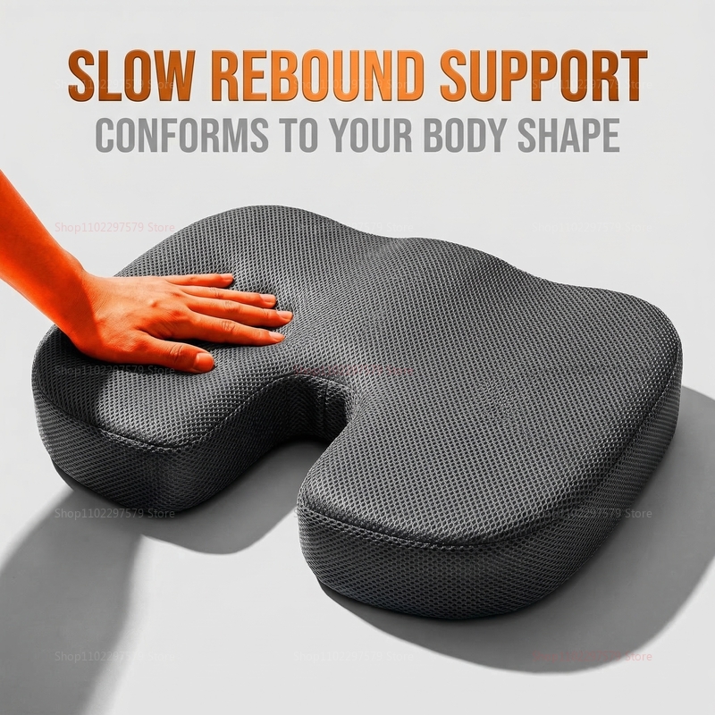 Visitor Chair Padded - Travel Seat Cushion Memory Foam U-Shaped