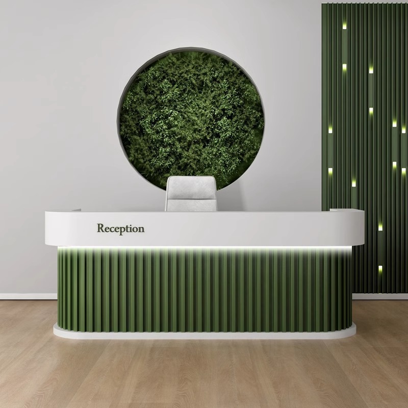 Office Furniture And Desks - Multi-hole Reception Desk Flower Shop Soft