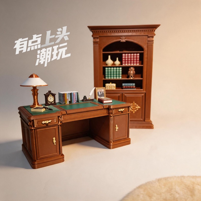 Office Furniture Group - Original 1/12 Miniature Vintage American Style