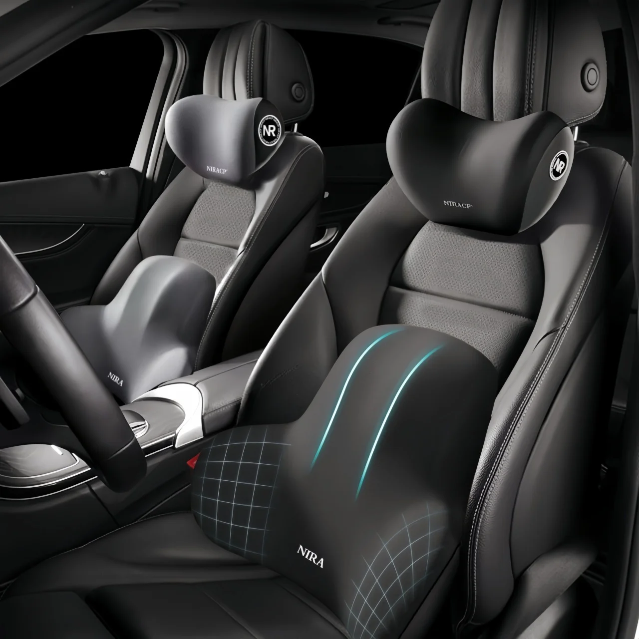 Office Furniture Heaven - Car Seat Neck Pillow & Lumbar