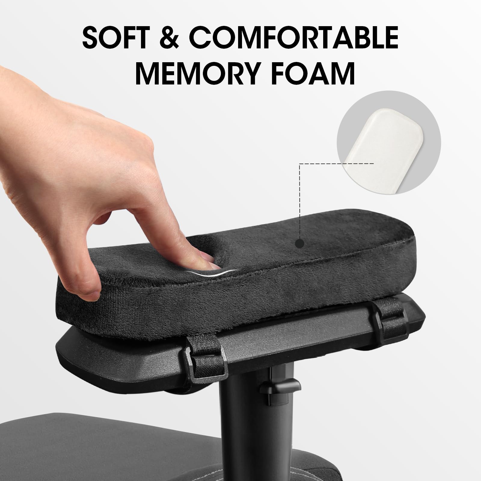 Visitor Chair Padded - 2/4/8PCS Chair Armrest Pads Memory Foam