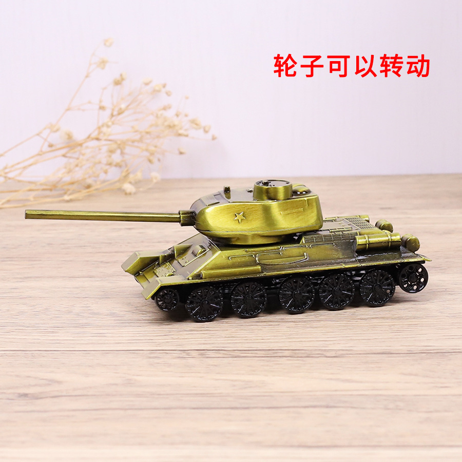 Office X Furniture - Zinc Alloy Tank Model Vintage Military