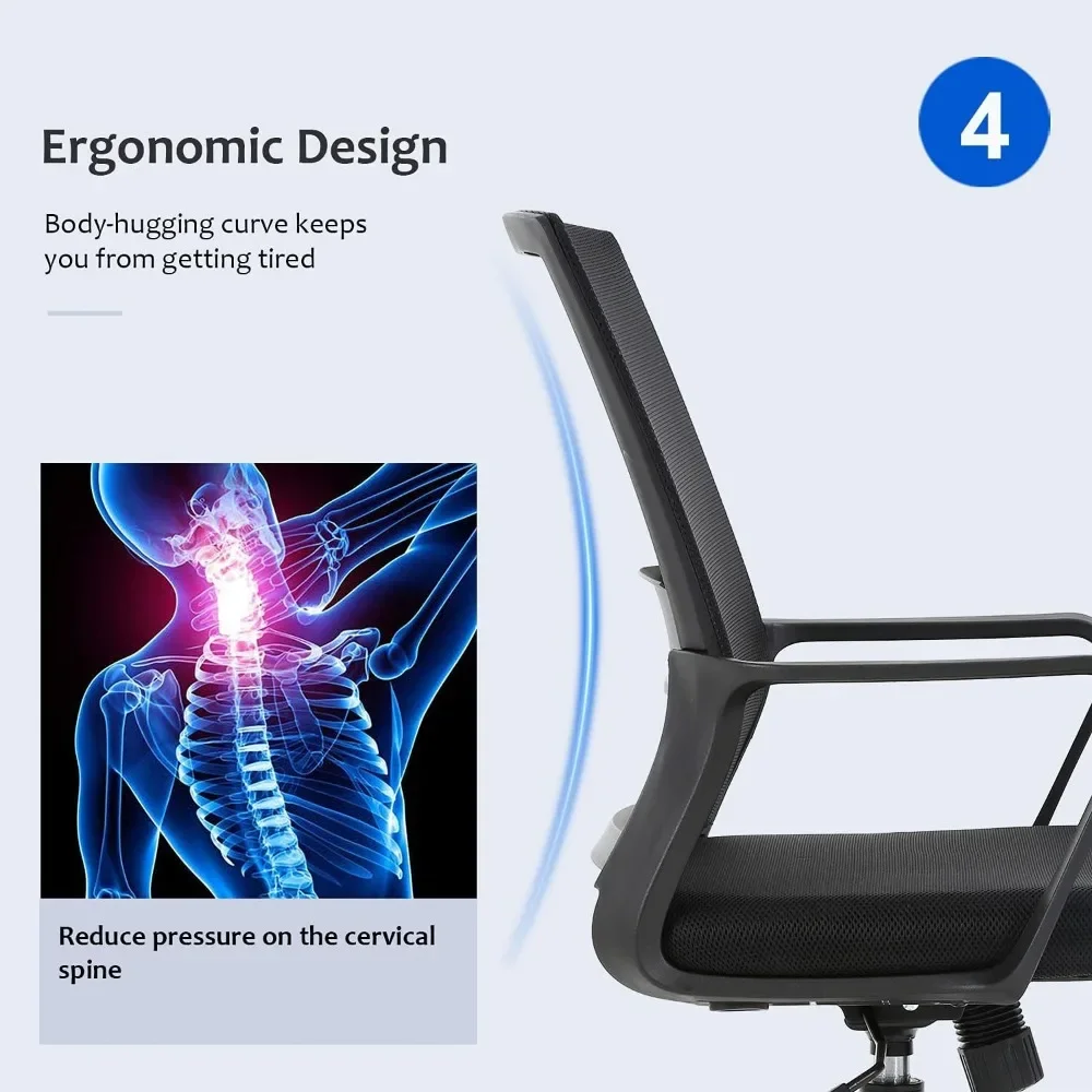 Ergonomic office chair, mid-ba - Task Chair Mid Back ulasan dan harga