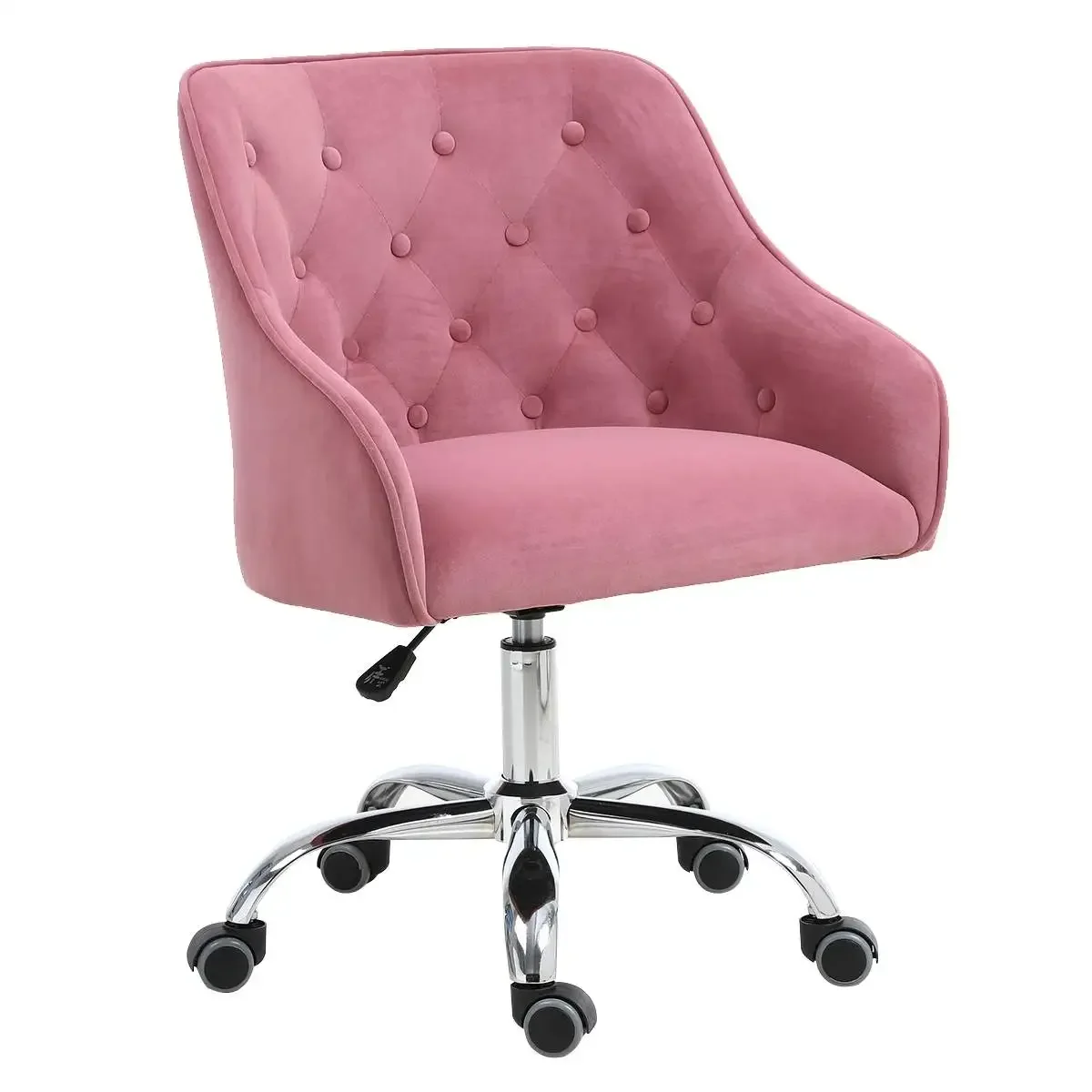 87CM Velvet Office Chair Desk  - Task Chair Mid Back ulasan dan harga