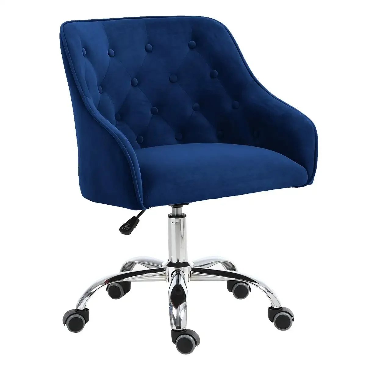 87CM Velvet Office Chair Desk  - Task Chair Mid Back ulasan dan harga