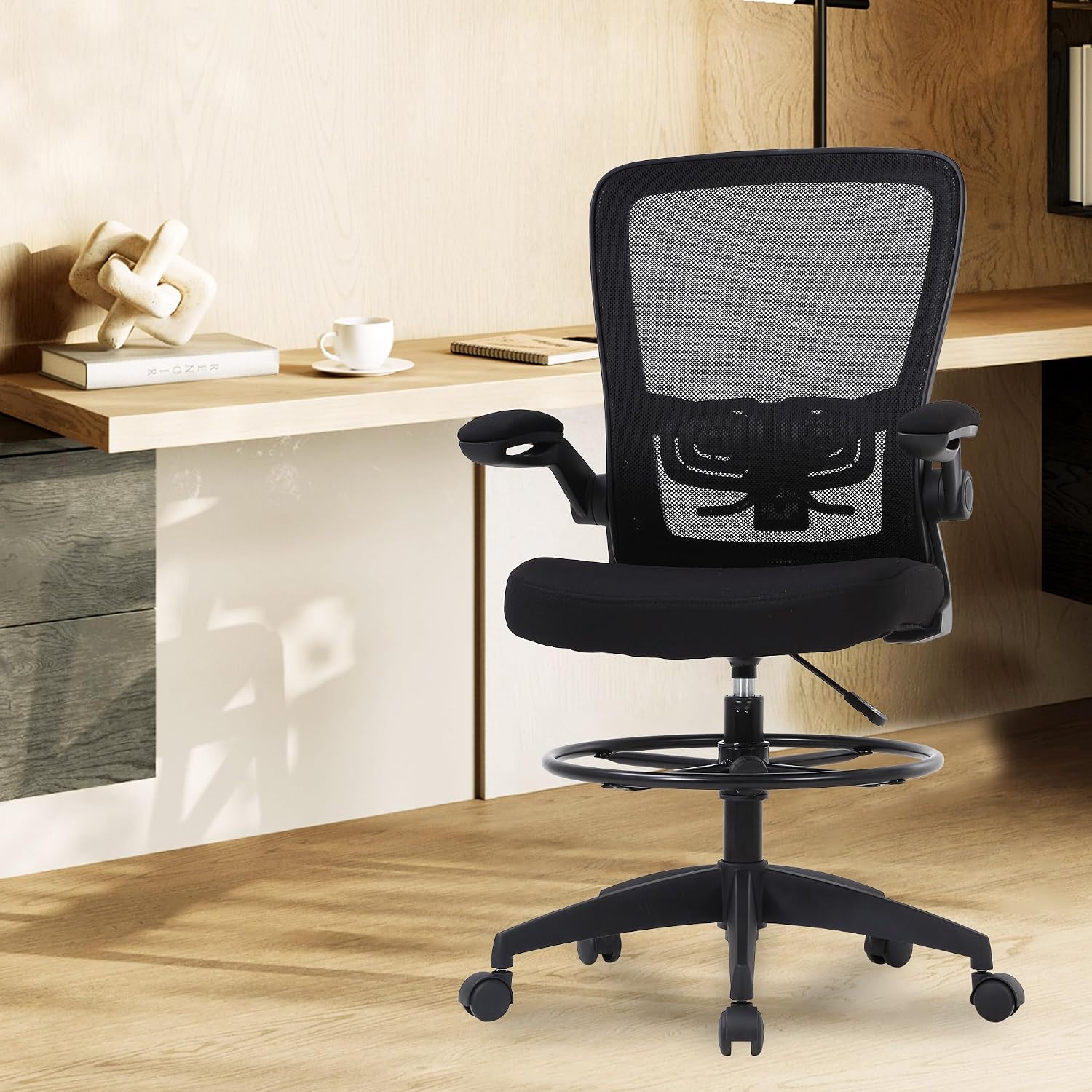 BestOffice Drafting Chair Tall - Task Chair Mid Back ulasan dan harga
