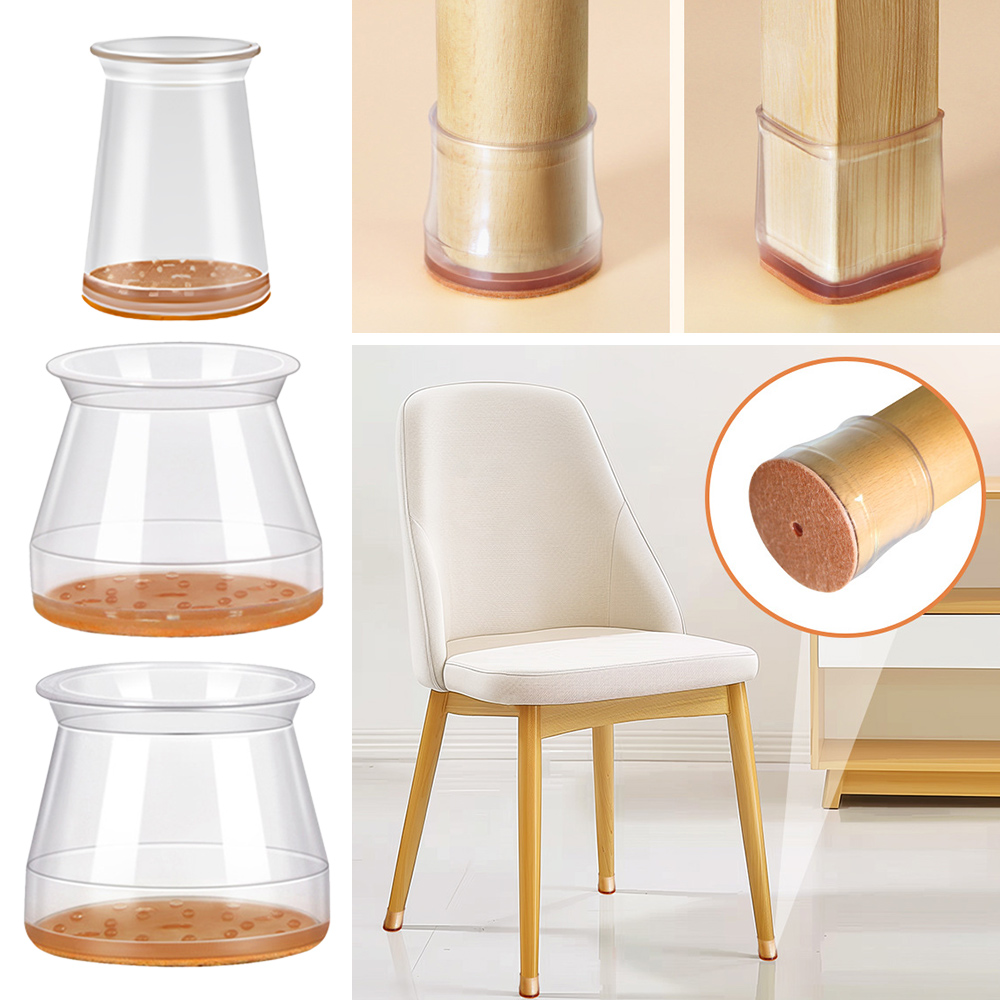 8pcs/Set Round Chair Leg Cover - Visitor Chair Padded ulasan dan harga