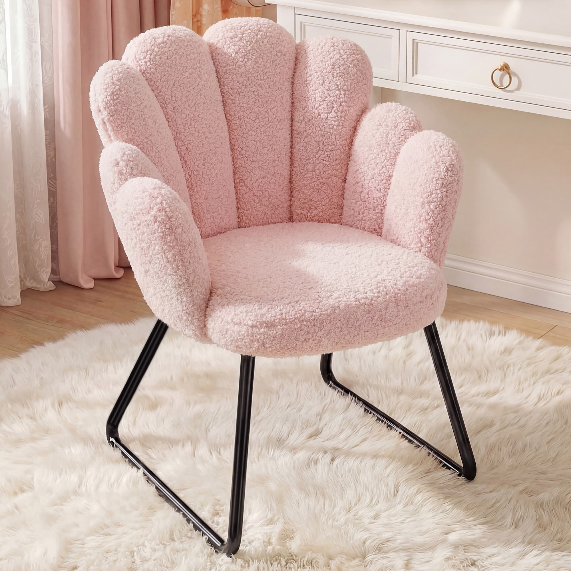 EnHomee Teddy Fleece Accent Ch - Office X Furniture ulasan dan harga