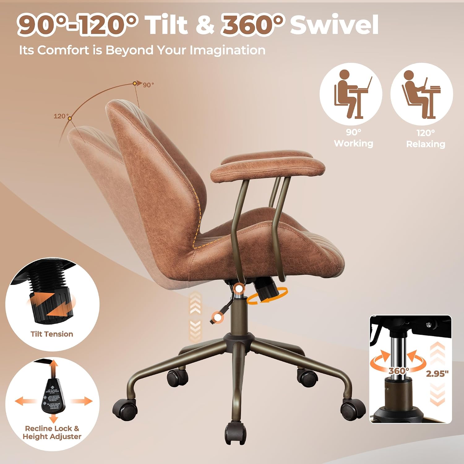 Mid Back Ergonomic Office Chai - Task Chair Mid Back ulasan dan harga