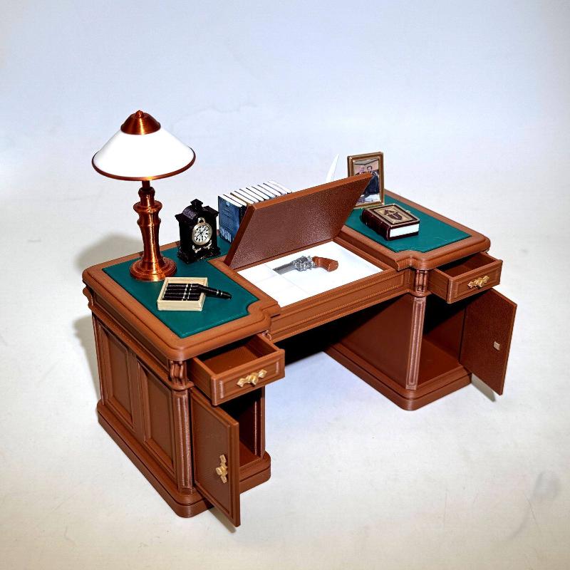 1:12 Scale Dollhouse Mini Vint - Office Furniture And Desks ulasan dan harga
