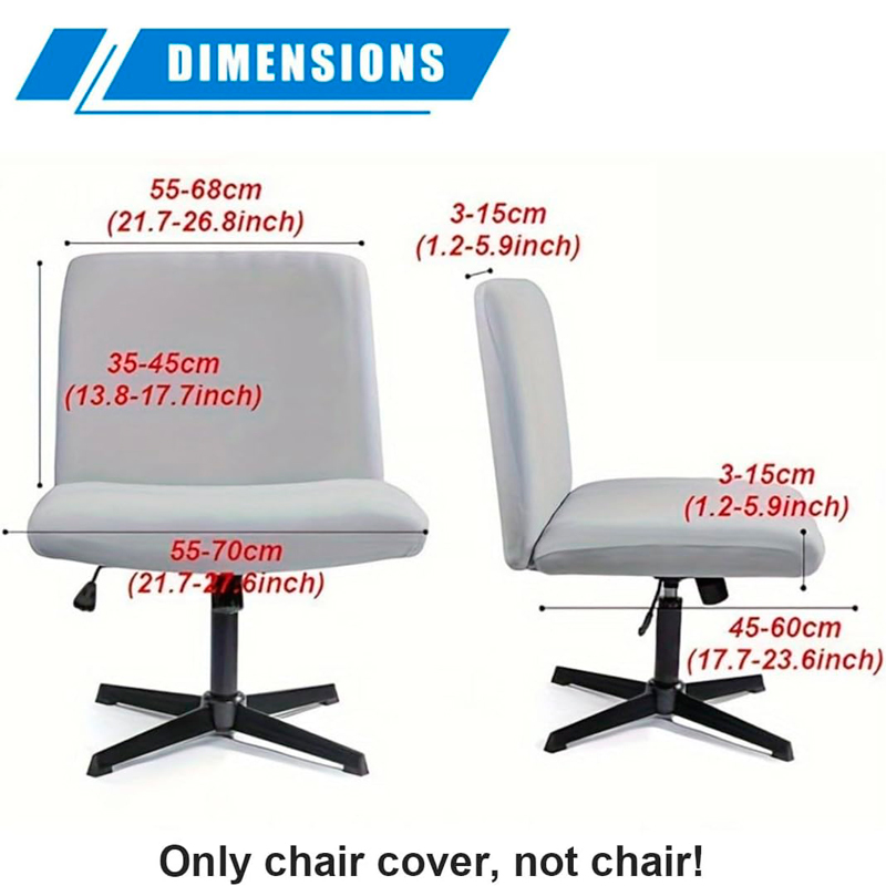 Armless Criss Cross Office Des - Task Chair Mid Back ulasan dan harga