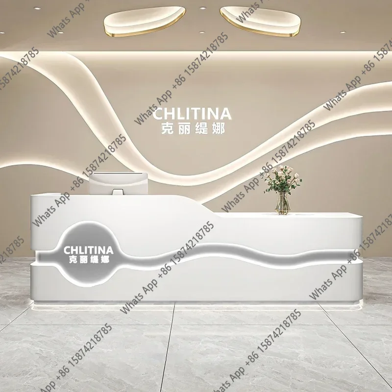 X J Salon Reception Desk Offic - Office X Furniture ulasan dan harga