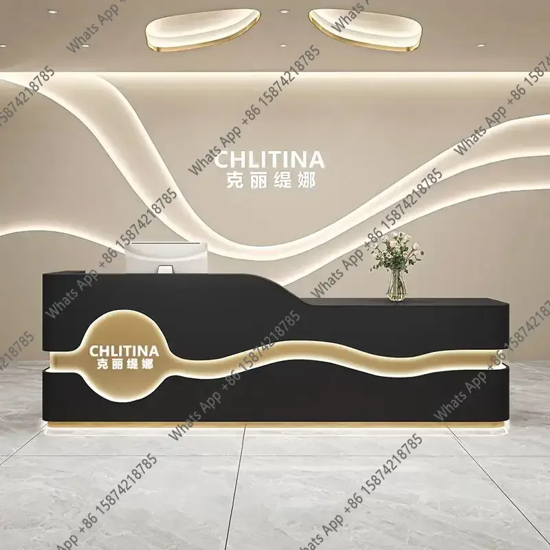 X J Salon Reception Desk Offic - Office X Furniture ulasan dan harga
