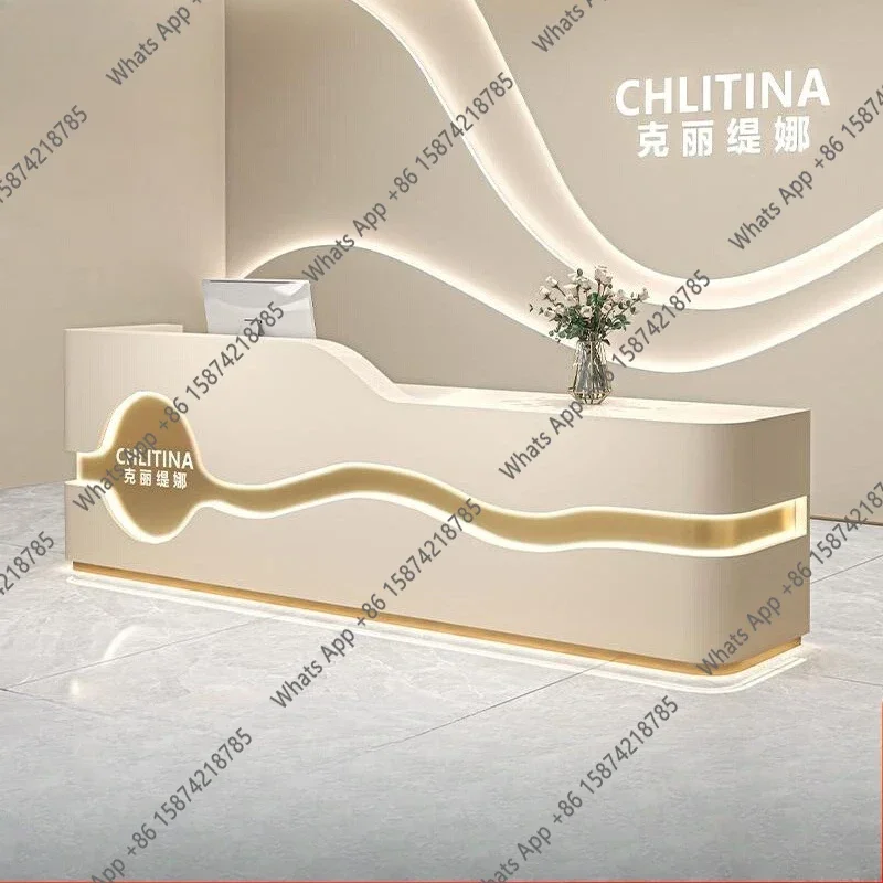X J Salon Reception Desk Offic - Office X Furniture ulasan dan harga