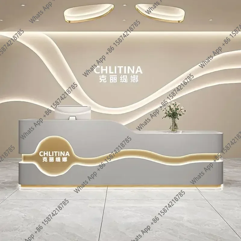 X J Salon Reception Desk Offic - Office X Furniture ulasan dan harga