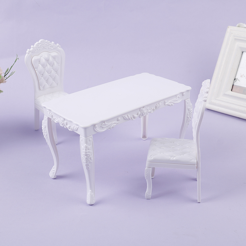 1/6 bjd doll dining table set  - Office Furniture Group ulasan dan harga