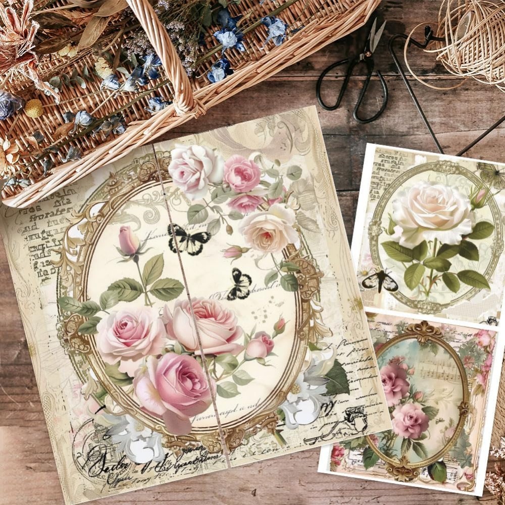 3pcs/Set Rose Rub on Transfers - Office Furniture Group ulasan dan harga