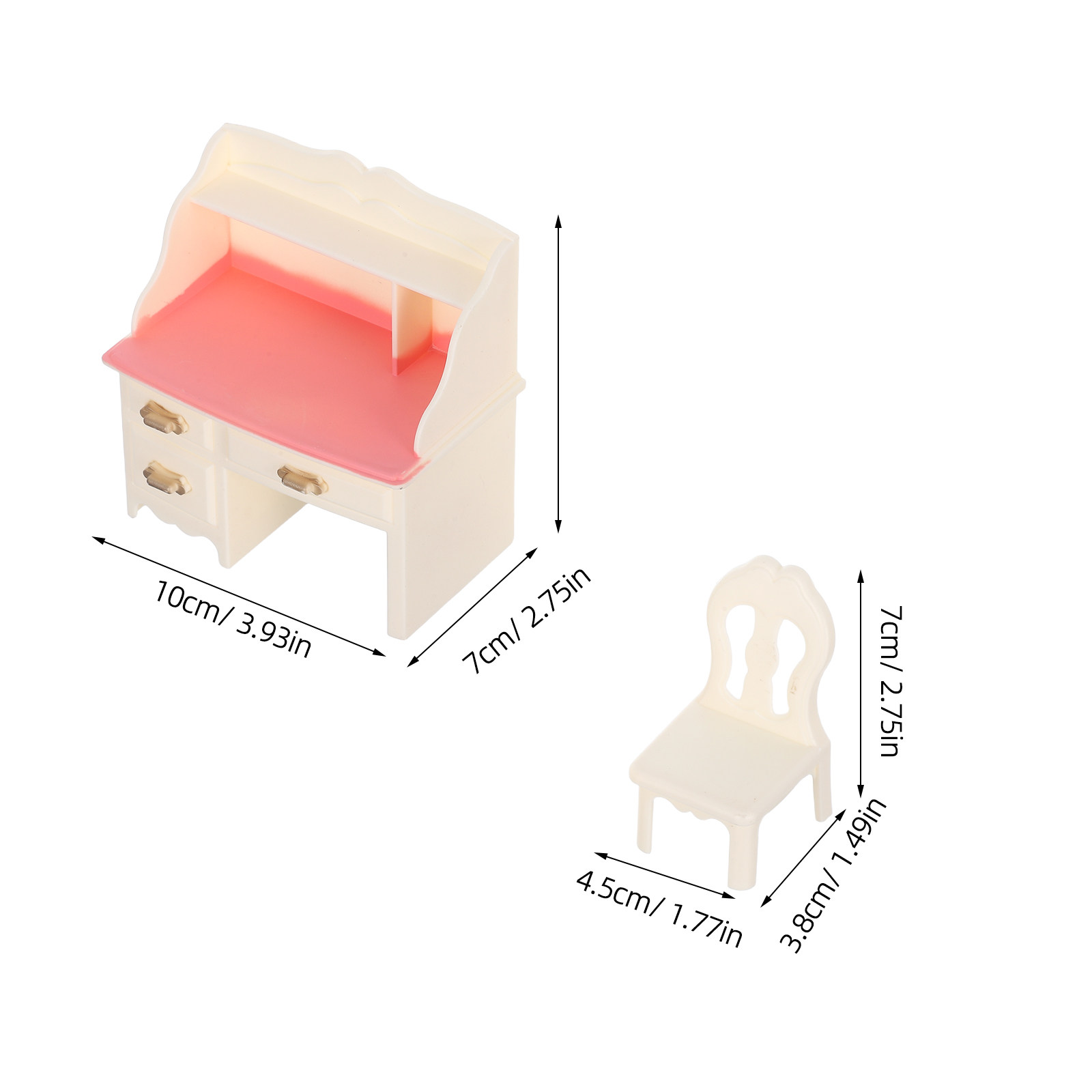 5Sets Miniature Dollhouse Furn - Office Furniture And Desks ulasan dan harga