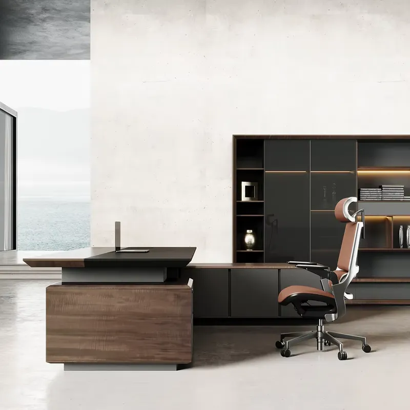 Luxury Executive Desk Solid Wo - Office Furniture And Desks ulasan dan harga