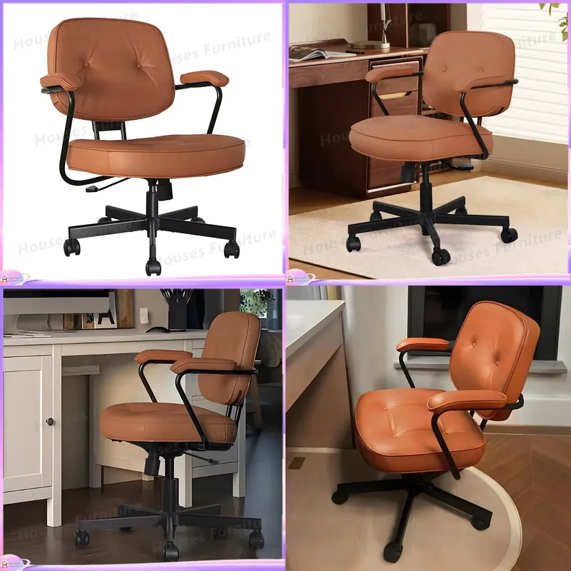 Modern Ergonomic Leather Offic - Task Chair Mid Back ulasan dan harga