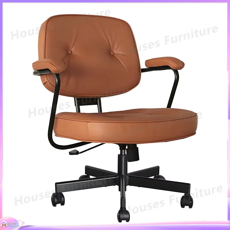 Modern Ergonomic Leather Offic - Task Chair Mid Back ulasan dan harga