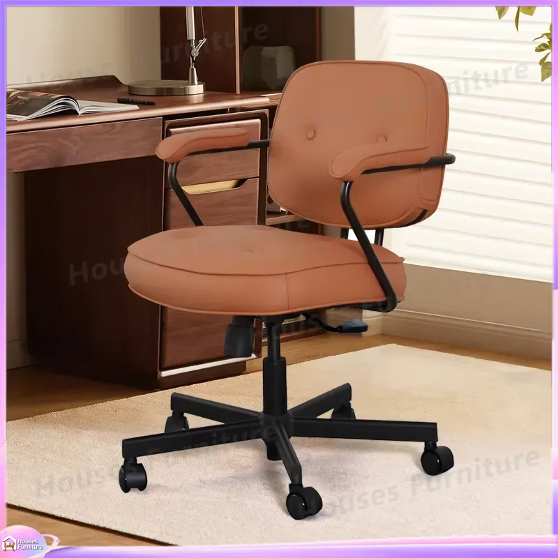 Modern Ergonomic Leather Offic - Task Chair Mid Back ulasan dan harga