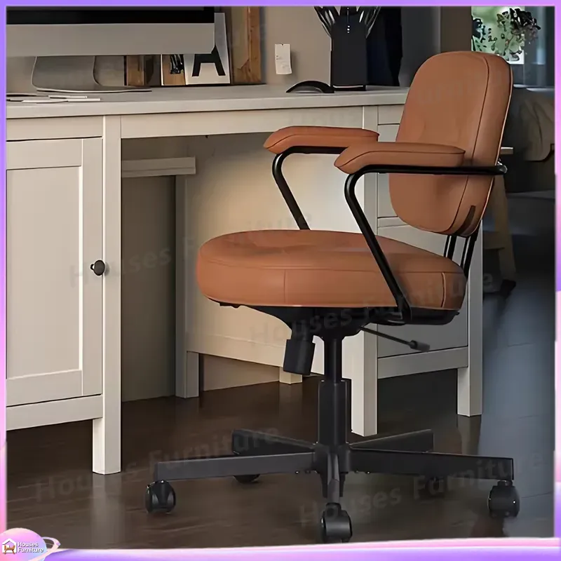 Modern Ergonomic Leather Offic - Task Chair Mid Back ulasan dan harga