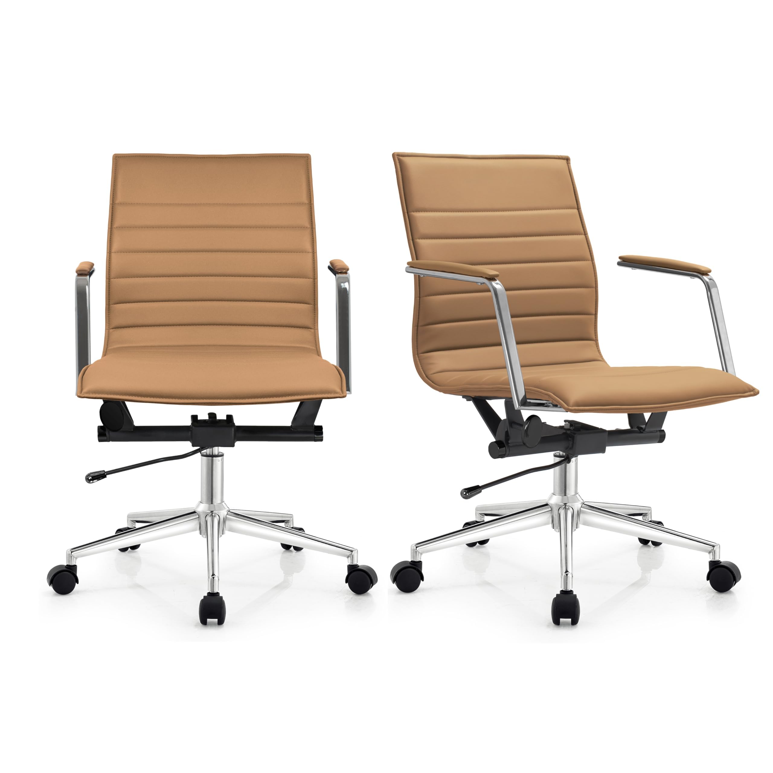 Set of 2 Modern Office Desk Ch - Task Chair Mid Back ulasan dan harga
