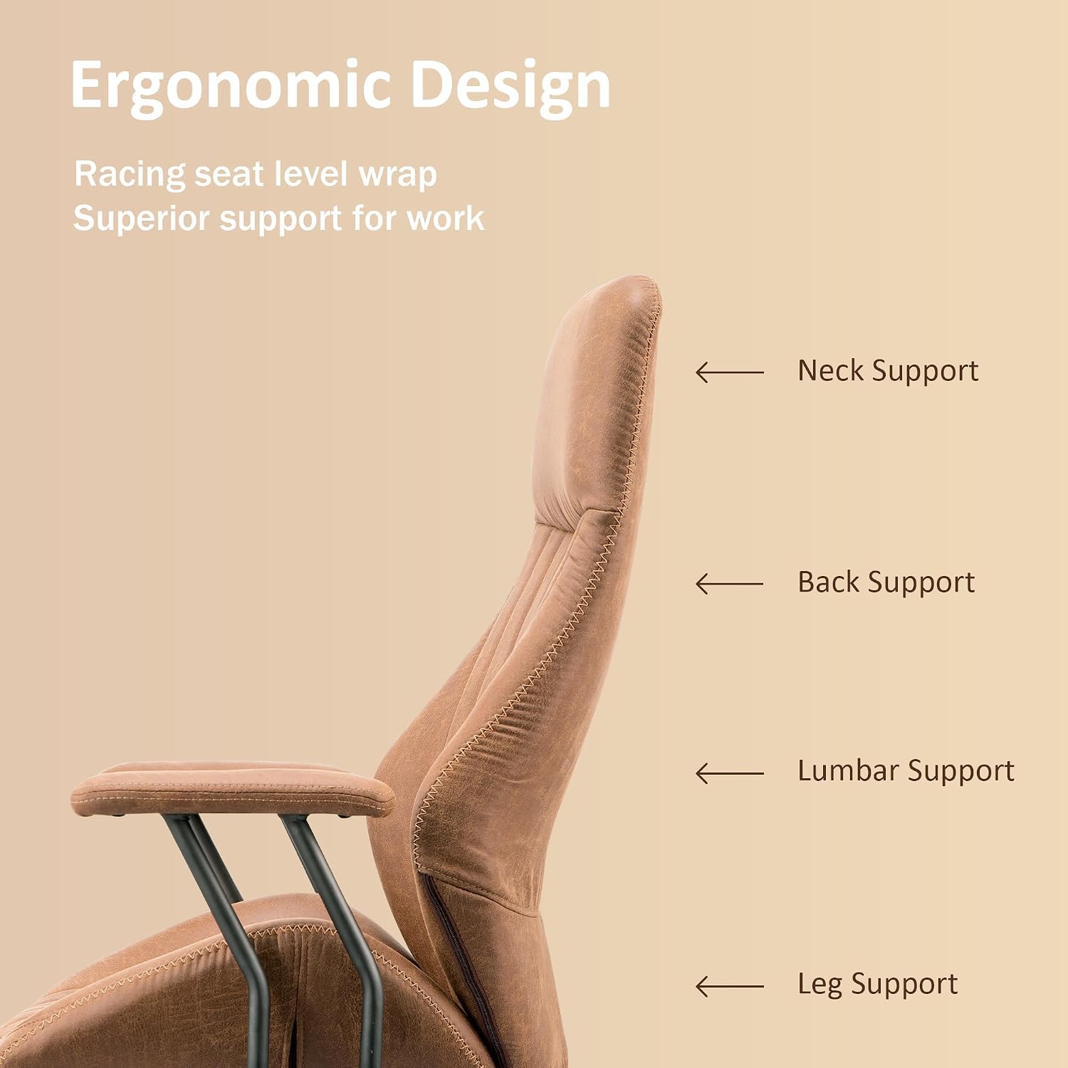 High Back Home Office Chair, M - Task Chair Mid Back ulasan dan harga