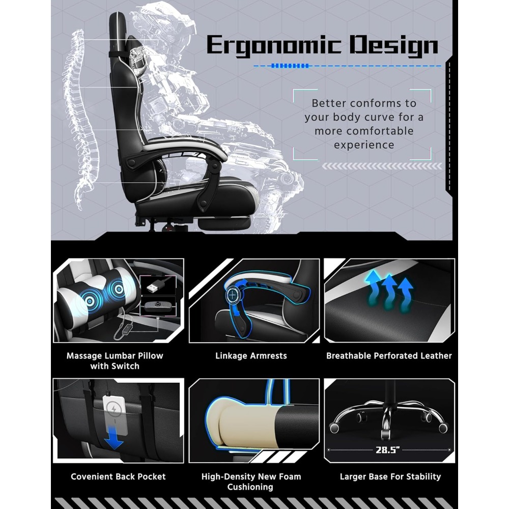 Customizable Ergonomic Gaming  - Office X Furniture ulasan dan harga