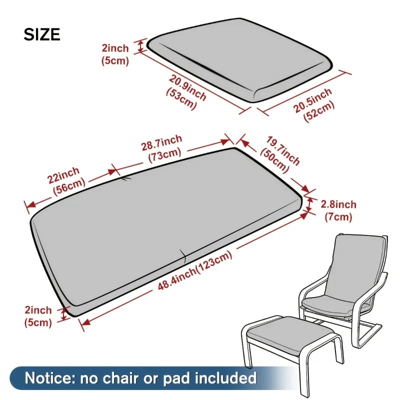 1PC Jacquard Chair Cover Loung - Visitor Chair Padded ulasan dan harga