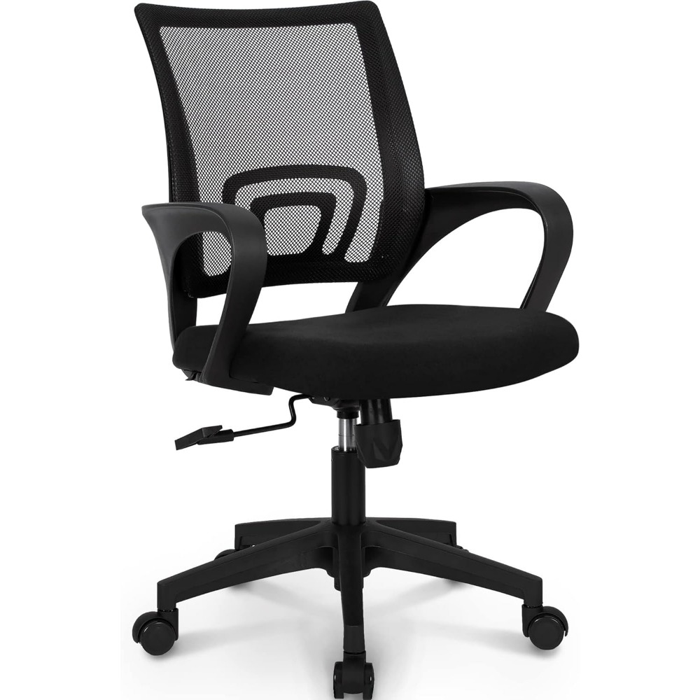 Black Mesh Gaming Office Chair - Task Chair Mid Back ulasan dan harga